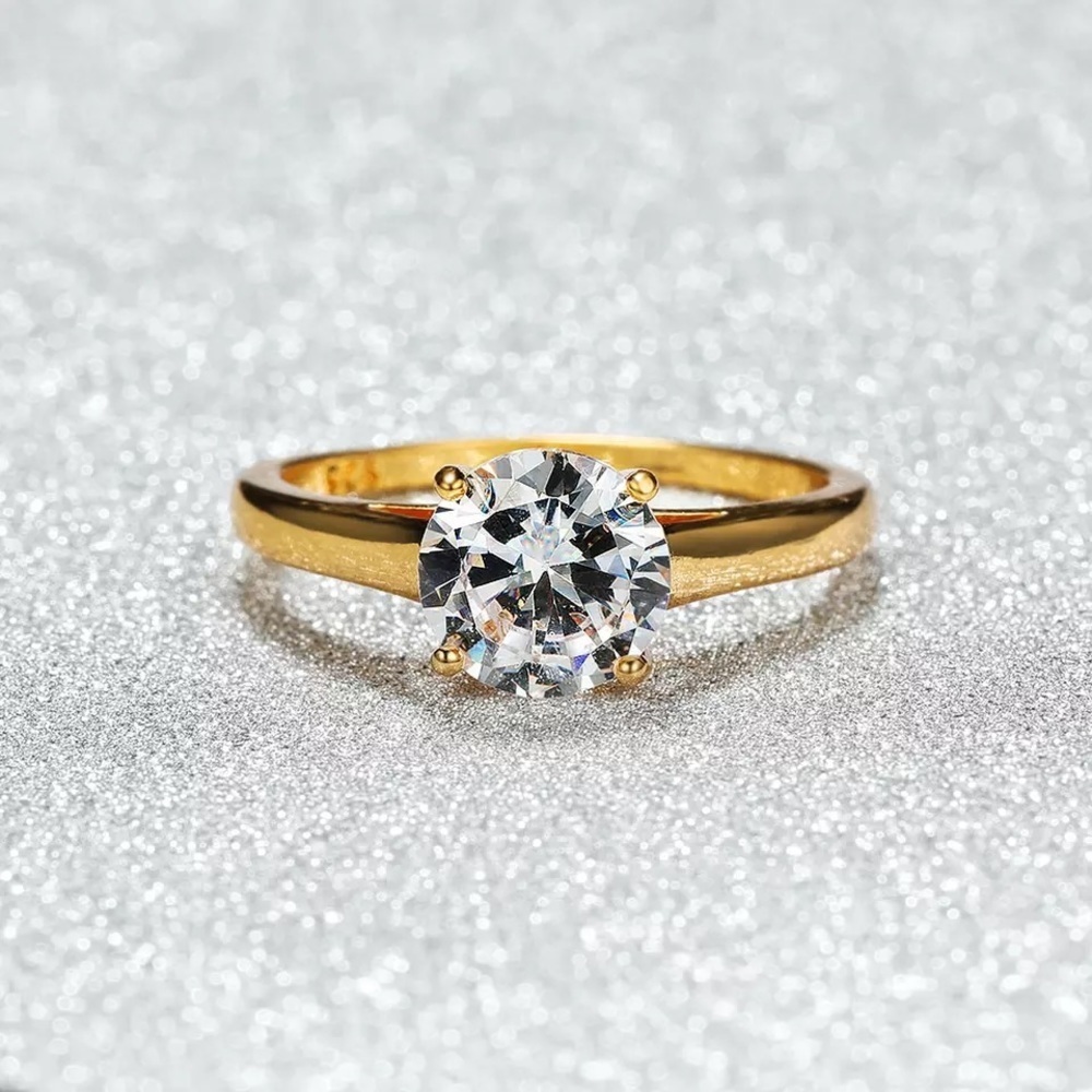 925 White Crystal Stone Luxury Ring 💍 - Picture 5 of 8